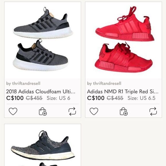 Adidas SHOES SIZE 6 MYSTERY BOX - 3 SHOES INCLUDED - Picture 2 of 2